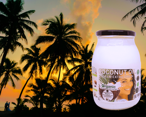 Nativilis Organic Coconut Oil 1L (Cocos Nucifera) - Extra Virgin, Raw, Cold Pressed, Pro Derma, Moisturizer Skin Hair, Vegan, 100% Natural, Ethically Sourced, Copaiba Properties, 1000ml Glass Jar (1L)