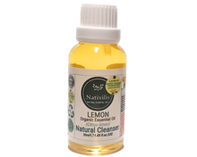 Load image into Gallery viewer, Nativilis Lemon Organic Essential Oil 30 ml (Citrus limon) - Absorbent antibacterial antifungal fight against acne facial cleanser - Copaiba Properties

