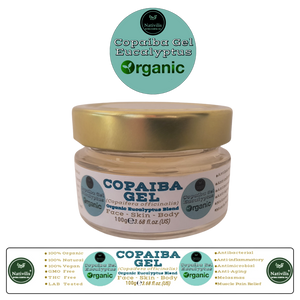 Nativilis Copaiba Gel Eucalyptus (Copaifera officinalis) 100% Natural Multipurpose Gel Face Skin Body Moisturizing Anti-aging and Melasma Treating Inflammation Dermatitis and Fungal Infections Relieve Congestion