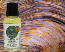 Load image into Gallery viewer, Nativilis Organic Sandalwood Essential Oil (Santalum album) Anti-ageing Soothes the skin Anti-tanning reduce the oxidative stress in the skin reverse sun ward off excess scalp sebum secretion Copaiba
