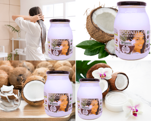 Nativilis Organic Coconut Oil 1L (Cocos Nucifera) - Extra Virgin, Raw, Cold Pressed, Pro Derma, Moisturizer Skin Hair, Vegan, 100% Natural, Ethically Sourced, Copaiba Properties, 1000ml Glass Jar (1L)