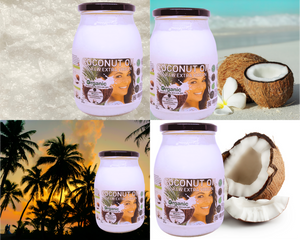 Nativilis Organic Coconut Oil 1L (Cocos Nucifera) - Extra Virgin, Raw, Cold Pressed, Pro Derma, Moisturizer Skin Hair, Vegan, 100% Natural, Ethically Sourced, Copaiba Properties, 1000ml Glass Jar (1L)