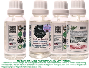 Nativilis Juniper Berries Organic Essential Oil 30 ml (Juniperus communis ) - High in nutrients and powerful plant compounds anti-inflammatory antioxidant antifungal activity - Copaiba Properties