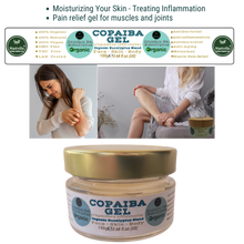 Load image into Gallery viewer, Nativilis Copaiba Gel Eucalyptus (Copaifera officinalis) 100% Natural Multipurpose Gel Face Skin Body Moisturizing Anti-aging and Melasma Treating Inflammation Dermatitis and Fungal Infections Relieve Congestion

