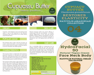 Nativilis Jambu HydraFacial 50 Natural Vegan Cream Face Neck Body - Cumaru Concentrated + Cupuacu Butter + Pracaxi Oil + White Clay Natural Botox Alternative Anti-Aging Skincare Moisturizing Copaiba