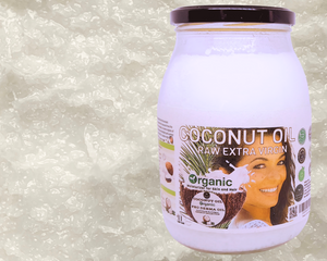 Nativilis Organic Coconut Oil 1L (Cocos Nucifera) - Extra Virgin, Raw, Cold Pressed, Pro Derma, Moisturizer Skin Hair, Vegan, 100% Natural, Ethically Sourced, Copaiba Properties, 1000ml Glass Jar (1L)