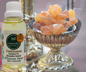 Nativilis Frankincense Carterii Olibanum Oil Oman (Boswellia Carterii ) - natural anti-acne anti-wrinkle improve oral hygiene prevent gum disease antibacterial properties - Copaiba properties 30ml Media 1 of 36