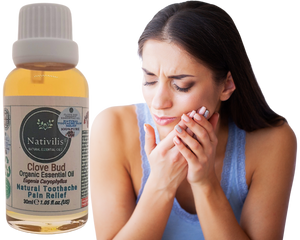 Nativilis Organic Clove Bud Essential Oil (Eugenia Caryophyllus) - natural pain reliever for toothache muscle pain - skin care - Copaiba properties 30ml Media 11 of 30