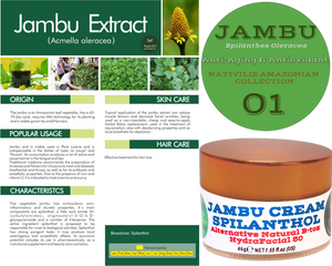 Nativilis Jambu Spilanthol Cream Natural B-tox Alternative Day Night Anti-Aging Skincare Deep Hydration Moisturizing Copaiba