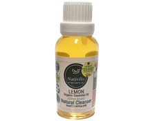 Load image into Gallery viewer, Nativilis Lemon Organic Essential Oil 30 ml (Citrus limon) - Absorbent antibacterial antifungal fight against acne facial cleanser - Copaiba Properties
