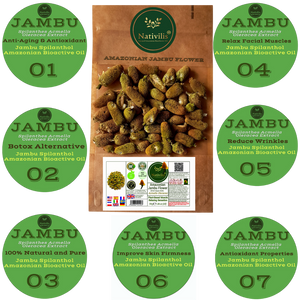 Nativilis Amazonian Jambu Flower 30g | Plant-Based Muscle Relaxing Sensation | Spilanthol-Rich | Dried Vegan Herb - (1.06 oz) US - Acmella Oleracea
