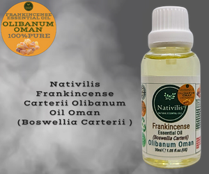 Nativilis Frankincense Carterii Olibanum Oil Oman (Boswellia Carterii ) - natural anti-acne anti-wrinkle improve oral hygiene prevent gum disease antibacterial properties - Copaiba properties 30ml Media 1 of 36