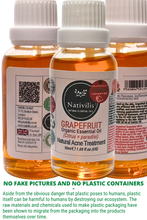 Load image into Gallery viewer, Nativilis Grapefruit Organic Essential Oil 30 ml (Citrus × paradisi) - Antibacterial and Antimicrobial Effects - Fights against acne -Promote Weight Loss - Copaiba Properties
