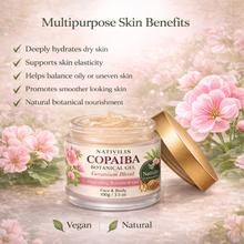 Load image into Gallery viewer, Nativilis Copaiba Gel with Geranium Blend – 100% Natural Multipurpose Gel (Face, Skin, Body)
