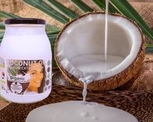 Load image into Gallery viewer, Nativilis Organic Coconut Oil 1L (Cocos Nucifera) - Extra Virgin, Raw, Cold Pressed, Pro Derma, Moisturizer Skin Hair, Vegan, 100% Natural, Ethically Sourced, Copaiba Properties, 1000ml Glass Jar (1L)
