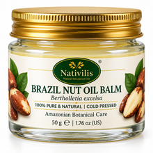 Load image into Gallery viewer, Nativilis Brazil Nut Oil Balm – 100% Pure Bertholletia Excelsa Seed Oil – Cold Pressed – 50 g
