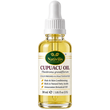 Load image into Gallery viewer, Nativilis Cupuaçu Oil – 100% Pure Theobroma Grandiflorum Seed Oil – Cold Pressed &amp; Fractionated – 30 ml

