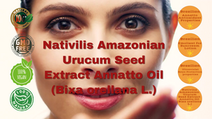 Nativilis Amazonian Urucum Seed Extract Annatto Oil 30 ml (Bixa orellana L.) Emolient for Suncream Lotion | Ultraviolet Rays Protection properties – Brazilian Bio-Natural Skin Tanning Oil - Copaiba Benefits