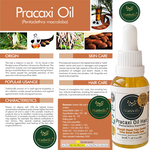 Pracaxi Oil – Pure Amazon Rainforest Hair Oil, Anti-Frizz Serum & Deep Hydration for Smooth, Shiny Hair & Scalp (30 ml)