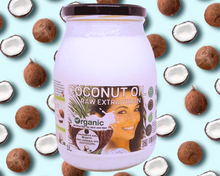 Load image into Gallery viewer, Nativilis Organic Coconut Oil 1L (Cocos Nucifera) - Extra Virgin, Raw, Cold Pressed, Pro Derma, Moisturizer Skin Hair, Vegan, 100% Natural, Ethically Sourced, Copaiba Properties, 1000ml Glass Jar (1L)
