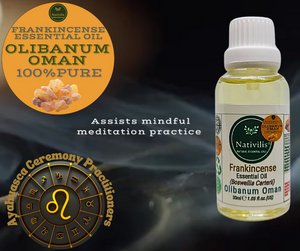 Nativilis Frankincense Carterii Olibanum Oil Oman (Boswellia Carterii ) - natural anti-acne anti-wrinkle improve oral hygiene prevent gum disease antibacterial properties - Copaiba properties 30ml Media 1 of 36