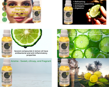 Load image into Gallery viewer, Nativilis Lemon Organic Essential Oil 30 ml (Citrus limon) - Absorbent antibacterial antifungal fight against acne facial cleanser - Copaiba Properties
