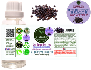 Nativilis Juniper Berries Organic Essential Oil 30 ml (Juniperus communis ) - High in nutrients and powerful plant compounds anti-inflammatory antioxidant antifungal activity - Copaiba Properties