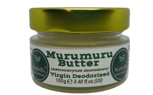 Nativilis Murumuru Butter Virgin Deodorized (Astrocaryum murumuru) – Less frizzy hair - Won’t clog your pores – Copaiba properties - FG