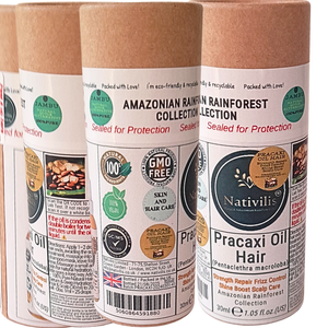 Pracaxi Oil – Pure Amazon Rainforest Hair Oil, Anti-Frizz Serum & Deep Hydration for Smooth, Shiny Hair & Scalp (30 ml)