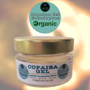 Nativilis Copaiba Gel Eucalyptus (Copaifera officinalis) 100% Natural Multipurpose Gel Face Skin Body Moisturizing Anti-aging and Melasma Treating Inflammation Dermatitis and Fungal Infections Relieve Congestion