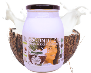 Nativilis Organic Coconut Oil 1L (Cocos Nucifera) - Extra Virgin, Raw, Cold Pressed, Pro Derma, Moisturizer Skin Hair, Vegan, 100% Natural, Ethically Sourced, Copaiba Properties, 1000ml Glass Jar (1L)