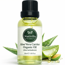 Load image into Gallery viewer, Nativilis Organic Aloe Vera Carrier Oil (Aloe barbadensis) True Aloe - Hair, Face &amp; Skin Natural Cold Pressed
