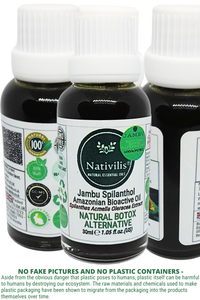 Nativilis Jambu Spilanthol Amazonian Bioactive Oil - Spilanthes Acmella Oleracea Extract - 100% Natural and Pure Botox Alternative - Relax facial muscles reduce wrinkles and fine lines improve skin firmness antioxidant properties Copaiba - 30 ml