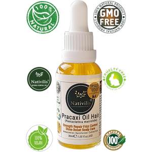 Pracaxi Oil – Pure Amazon Rainforest Hair Oil, Anti-Frizz Serum & Deep Hydration for Smooth, Shiny Hair & Scalp (30 ml)