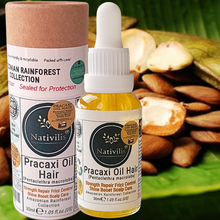 Load image into Gallery viewer, Pracaxi Oil – Pure Amazon Rainforest Hair Oil, Anti-Frizz Serum &amp; Deep Hydration for Smooth, Shiny Hair &amp; Scalp (30 ml)
