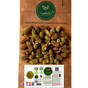 Nativilis Amazonian Jambu Flower 30g | Plant-Based Muscle Relaxing Sensation | Spilanthol-Rich | Dried Vegan Herb - (1.06 oz) US - Acmella Oleracea