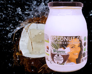 Nativilis Organic Coconut Oil 1L (Cocos Nucifera) - Extra Virgin, Raw, Cold Pressed, Pro Derma, Moisturizer Skin Hair, Vegan, 100% Natural, Ethically Sourced, Copaiba Properties, 1000ml Glass Jar (1L)