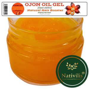 Nativilis Ojon Oil Gel - (Elaeis oleifera) NATURAL HAIR SKIN BOOSTER Rainforest Virgin Oil - revitalizes damaged follicles helps effective hair growth volumize and get tame frizz – Copaiba