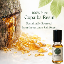 Load image into Gallery viewer, Nativilis Copaiba Essential Oil Roll-On 10ml – 100% Natural Copaifera officinalis | Anti-Inflammatory Pain Relief | GC/MS Tested | Travel Size | Beta-Caryophyllene Rich
