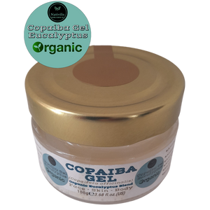 Nativilis Copaiba Gel Eucalyptus (Copaifera officinalis) 100% Natural Multipurpose Gel Face Skin Body Moisturizing Anti-aging and Melasma Treating Inflammation Dermatitis and Fungal Infections Relieve Congestion