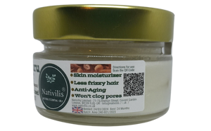Nativilis Murumuru Butter Virgin Deodorized (Astrocaryum murumuru) – Less frizzy hair - Won’t clog your pores – Copaiba properties - FG