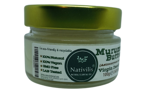 Nativilis Murumuru Butter Virgin Deodorized (Astrocaryum murumuru) – Less frizzy hair - Won’t clog your pores – Copaiba properties - FG
