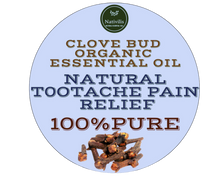 Load image into Gallery viewer, Nativilis Organic Clove Bud Essential Oil (Eugenia Caryophyllus) - natural pain reliever for toothache muscle pain - skin care - Copaiba properties 30ml
