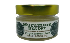 Nativilis Murumuru Butter Virgin Deodorized (Astrocaryum murumuru) – Less frizzy hair - Won’t clog your pores – Copaiba properties - FG