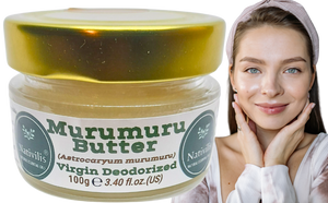 Nativilis Murumuru Butter Virgin Deodorized (Astrocaryum murumuru) Amazonian Rainforest Collection - Skin Hair Care Natural Moisturizer – Less frizzy hair - Won’t clog your pores – Copaiba properties