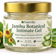 Load image into Gallery viewer, Nativilis Jambu Spilanthol Gel - (Spilanthes Acmella Oleracea Extract) - 100% Natural Vegan Pure - Relax Intimate Vibe Sensation - Muscle Relaxant Effect - Popular Female Aphrodisiac - Natural Botox Alternative - Copaiba Properties - 100 ml
