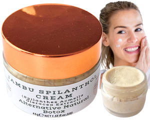 Nativilis Jambu HydraFacial 50 Natural Vegan Cream Face Neck Body - Cumaru Concentrated + Cupuacu Butter + Pracaxi Oil + White Clay Natural Botox Alternative Anti-Aging Skincare Moisturizing Copaiba