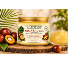 Load image into Gallery viewer, Nativilis Ojon Oil Gel - (Elaeis oleifera) NATURAL HAIR SKIN BOOSTER Rainforest Virgin Oil - revitalizes damaged follicles helps effective hair growth volumize and get tame frizz – Copaiba
