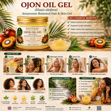 Load image into Gallery viewer, Nativilis Ojon Oil Gel - (Elaeis oleifera) NATURAL HAIR SKIN BOOSTER Rainforest Virgin Oil - revitalizes damaged follicles helps effective hair growth volumize and get tame frizz – Copaiba
