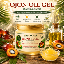 Load image into Gallery viewer, Nativilis Ojon Oil Gel - (Elaeis oleifera) NATURAL HAIR SKIN BOOSTER Rainforest Virgin Oil - revitalizes damaged follicles helps effective hair growth volumize and get tame frizz – Copaiba
